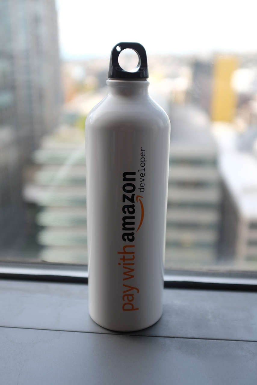 Amazon Payments Stainless Steel Water Bottle