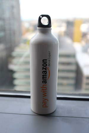 Amazon Payments Stainless Steel Water Bottle